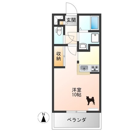 レナジア陽東Ｂ棟の物件間取画像